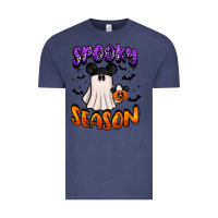 Vintage Denim spooky season Vintage Tee - BarkalooDesign