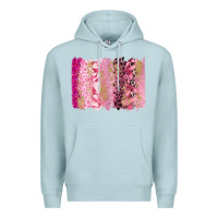 Blue Mist cancer brushstroke Premium Hoodie - FaDigitalArtStudio