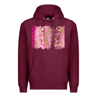 Burgundy cancer brushstroke Premium Hoodie - FaDigitalArtStudio