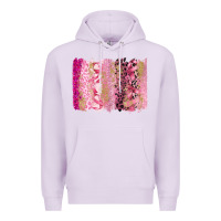 Lilac cancer brushstroke Premium Hoodie - FaDigitalArtStudio