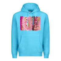 Ocean Blue cancer brushstroke Premium Hoodie - FaDigitalArtStudio