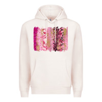 Pale Pink cancer brushstroke Premium Hoodie - FaDigitalArtStudio
