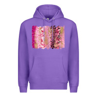 Purple cancer brushstroke Premium Hoodie - FaDigitalArtStudio