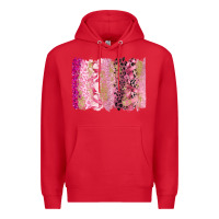 Red cancer brushstroke Premium Hoodie - FaDigitalArtStudio