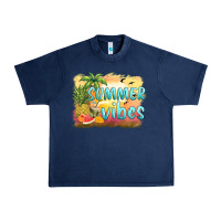 Navy summer vibes sunset and fruits Urban Heavy Tee - BarkalooDesign