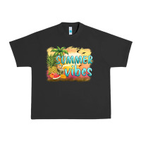 Pigment Black summer vibes sunset and fruits Urban Heavy Tee - BarkalooDesign
