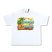 White summer vibes sunset and fruits Urban Heavy Tee - BarkalooDesign