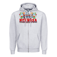 Heather Grey Too busy being hermosa Zipper Hoodie - FaDigitalArtStudio