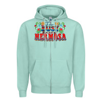 Seafoam Too busy being hermosa Zipper Hoodie - FaDigitalArtStudio
