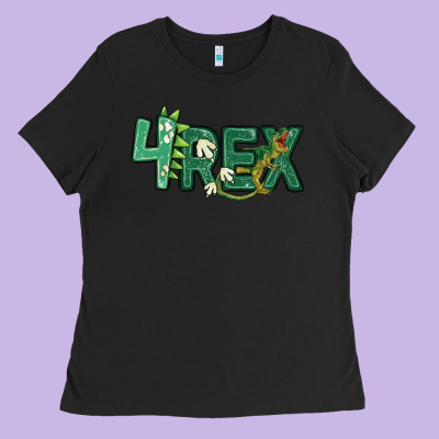Four Rex Ladies Tee Designed By Maliassmallbusiness