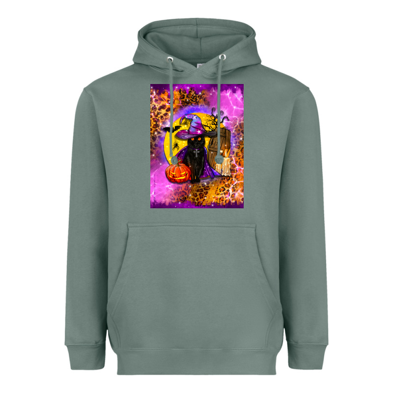 Witchy Cat Heavyweight Hoodie by BundleAndBundleShop | Teevron