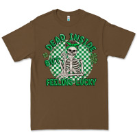 Cacao dead inside but feeling lucky Premium Tee - MaliasSmallBusiness