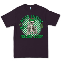 Plum dead inside but feeling lucky Premium Tee - MaliasSmallBusiness
