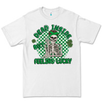 White dead inside but feeling lucky Premium Tee - MaliasSmallBusiness