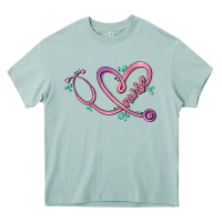 Arona nurse heart Heavy Core Tee - MaliasSmallBusiness