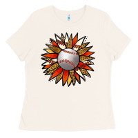 Bone Baseball Sunflower Ladies Tee - Jasminsmagicworld