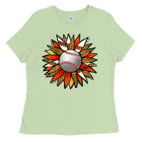 Matcha Baseball Sunflower Ladies Tee - Jasminsmagicworld