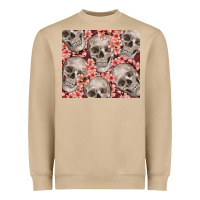 Mushroom skulls and flowers Heavyweight Sweatshirt - TumblerDesignByShophia