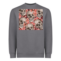 Storm skulls and flowers Heavyweight Sweatshirt - TumblerDesignByShophia