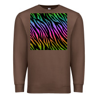 Chestnut zebra glitter seamless pattern Premium Sweatshirt - BundleAndBundleShop