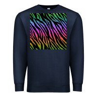 Navy zebra glitter seamless pattern Premium Sweatshirt - BundleAndBundleShop