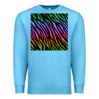 Ocean Blue zebra glitter seamless pattern Premium Sweatshirt - BundleAndBundleShop