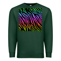 Sports Green zebra glitter seamless pattern Premium Sweatshirt - BundleAndBundleShop