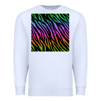 White zebra glitter seamless pattern Premium Sweatshirt - BundleAndBundleShop