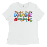 White somebody's favorite daycare teacher Ladies Tee - MaliasSmallBusiness