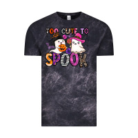 Cloud Black too cute to spook Vintage Tee - BarkalooDesign