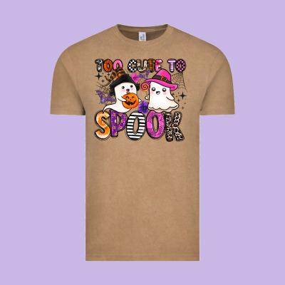 Too Cute To Spook Vintage Tee Designed By Barkaloodesign