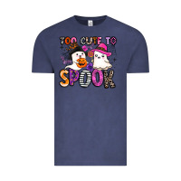 Vintage Denim too cute to spook Vintage Tee - BarkalooDesign