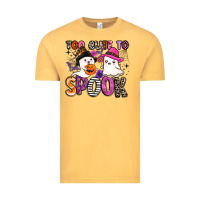 Vintage Mustard too cute to spook Vintage Tee - BarkalooDesign
