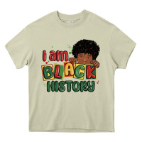 Mossy i am black history black boy Heavy Core Tee - MaliasSmallBusiness
