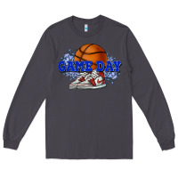 Smoke Game day Basketball Long Sleeve Tee - NancyCooperArtShop