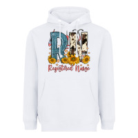 White rn registered nurse Heavyweight Hoodie - FaDigitalArtStudio