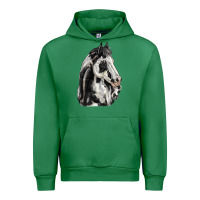 Emerald paint horse Urban Hoodie - LillyAllenDesigns