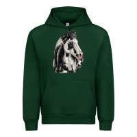 Foreset Green paint horse Urban Hoodie - LillyAllenDesigns