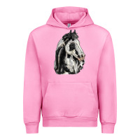 Fuchsia Pink paint horse Urban Hoodie - LillyAllenDesigns