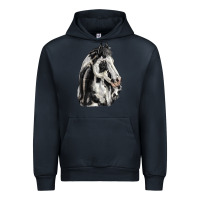 Navy paint horse Urban Hoodie - LillyAllenDesigns