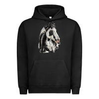 Pigment Black paint horse Urban Hoodie - LillyAllenDesigns