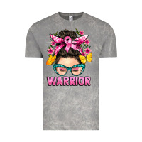 Cloud Rock cancer warrior messy bun Vintage Tee - BarkalooDesign