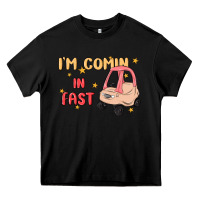 Black i'm comin in fast Heavy Core Tee - MaliasSmallBusiness