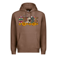Chestnut Western Nurse Sunflower Premium Hoodie - FaDigitalArtStudio