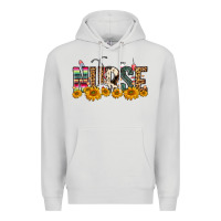 Dove Grey Western Nurse Sunflower Premium Hoodie - FaDigitalArtStudio
