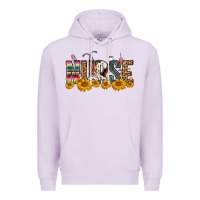 Lilac Western Nurse Sunflower Premium Hoodie - FaDigitalArtStudio