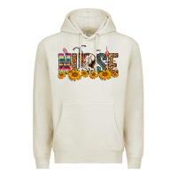 Oatmeal Heather Western Nurse Sunflower Premium Hoodie - FaDigitalArtStudio