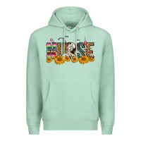 Seafoam Western Nurse Sunflower Premium Hoodie - FaDigitalArtStudio