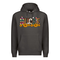 Smoke Western Nurse Sunflower Premium Hoodie - FaDigitalArtStudio