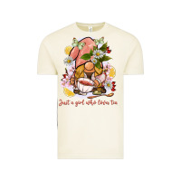 Vintage Arctic just a girl who loves tea gnome Vintage Tee - BarkalooDesign